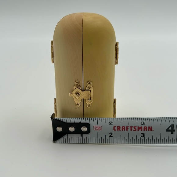 1710- Catholic Altar Religious Portable Holy Family Box Hand Carved Wood NWT - Picture 7 of 8